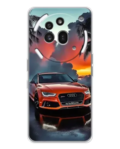 Чехол для Nothing Phone (3a) Pro с картинкой «Audi — закат»