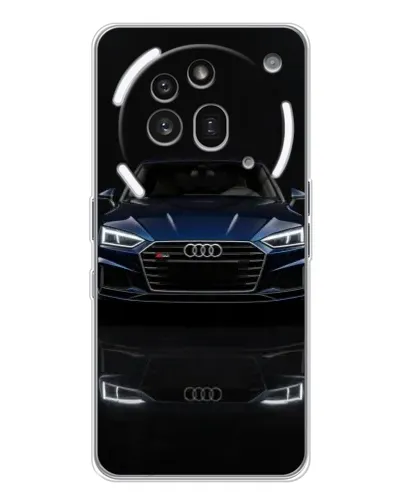 Чехол для Nothing Phone (3a) Pro с картинкой «Audi — ночное отражение»