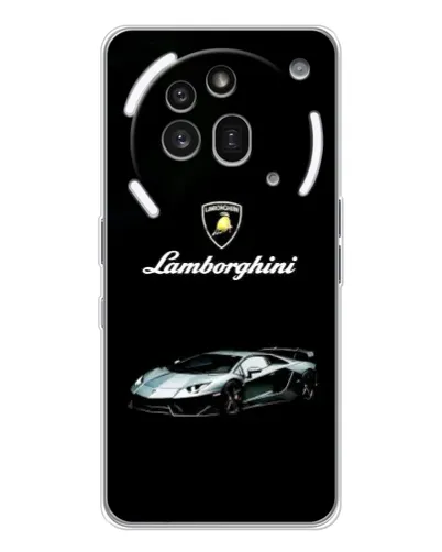 Чехол для Nothing Phone (3a) Pro с картинкой «Логотип Lamborghini классика»