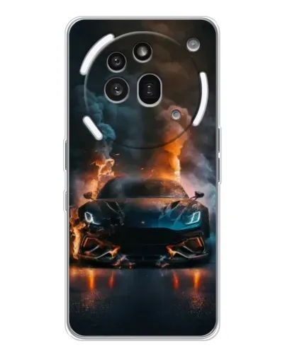 Чехол для Nothing Phone (3a) Pro с картинкой «Lamborghini дымная эстетика»
