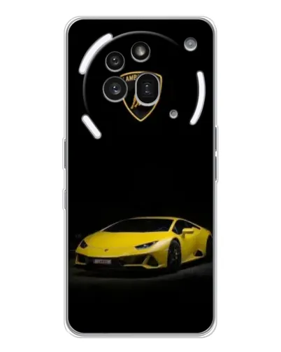 Чехол для Nothing Phone (3a) Pro с картинкой «Lamborghini желтый акцент»