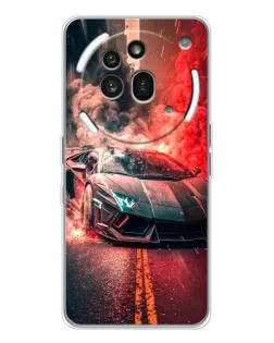 Чехол для Nothing Phone (3a) Pro с картинкой «Lamborghini красный дым» Чехол для Nothing Phone (3a) Pro с картинкой «Lamborghini красный дым»