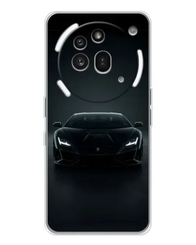 Чехол для Nothing Phone (3a) Pro с картинкой «Черный Lamborghini Aventador»