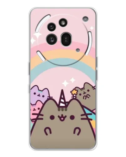 Чехол для Nothing Phone (3a) Pro с картинкой «Единорог Pusheen» Чехол для Nothing Phone (3a) Pro с картинкой «Единорог Pusheen»
