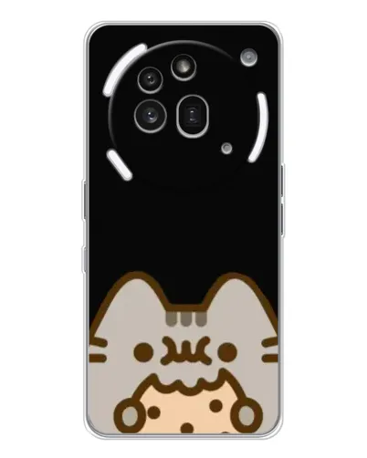 Чехол для Nothing Phone (3a) Pro с картинкой «Пушин на черном» Чехол для Nothing Phone (3a) Pro с картинкой «Пушин на черном»