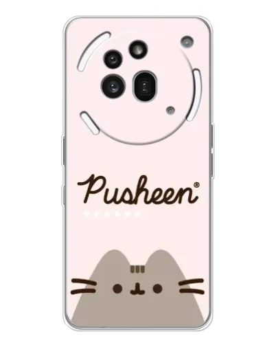 Чехол для Nothing Phone (3a) Pro с картинкой «Pusheen логотип» Чехол для Nothing Phone (3a) Pro с картинкой «Pusheen логотип»