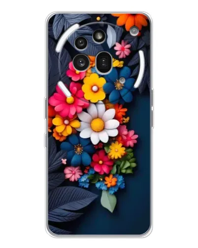 Чехол для Nothing Phone (3a) Pro с картинкой «Цветочная феерия» Чехол для Nothing Phone (3a) Pro с картинкой «Цветочная феерия»