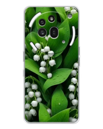 Чехол для Nothing Phone (3a) Pro с картинкой «Ландыши в зелени» Чехол для Nothing Phone (3a) Pro с картинкой «Ландыши в зелени»