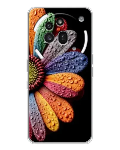 Чехол для Nothing Phone (3a) Pro с картинкой «Радужный цветок» Чехол для Nothing Phone (3a) Pro с картинкой «Радужный цветок»