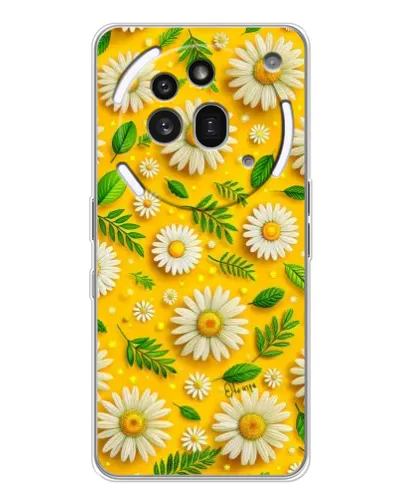 Чехол для Nothing Phone (3a) Pro с картинкой «Ромашковое солнце» Чехол для Nothing Phone (3a) Pro с картинкой «Ромашковое солнце»