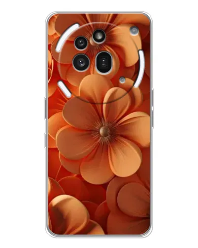 Чехол для Nothing Phone (3a) Pro с картинкой «Оранжевый макро цветок» Чехол для Nothing Phone (3a) Pro с картинкой «Оранжевый макро цветок»