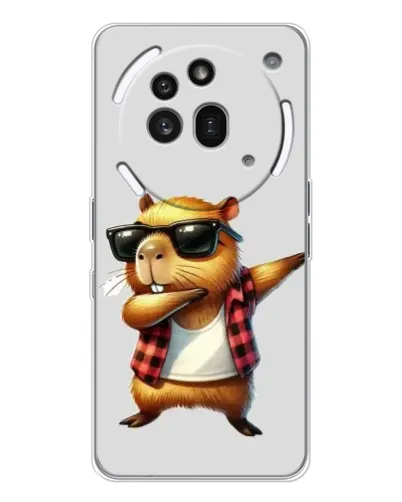 Чехол для Nothing Phone (3a) Pro с картинкой «Капибара рэпер даб» Чехол для Nothing Phone (3a) Pro с картинкой «Капибара рэпер даб»