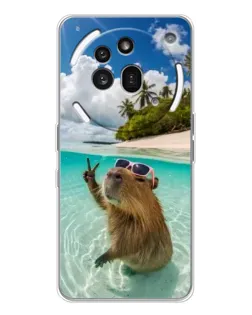 Чохол для Nothing Phone (3a) Pro з картинкою «Капібара на морі»