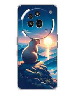 Чохол для Nothing Phone (3a) Pro з картинкою «Захід сонця з капібарою»