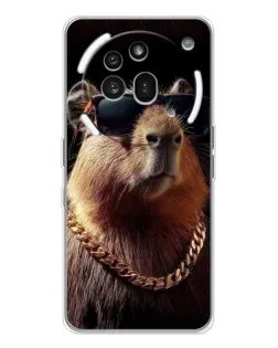 Чохол для Nothing Phone (3a) Pro з картинкою «Капібара золотий ланцюг»