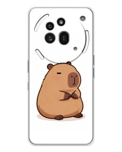 Чехол для Nothing Phone (3a) Pro с картинкой «Толстенькая капибара» Чехол для Nothing Phone (3a) Pro с картинкой «Толстенькая капибара»