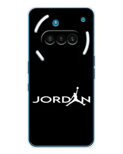 Чехол для Nothing Phone (3a) с картинкой «Jordan White Logo» Чехол для Nothing Phone (3a) с картинкой «Jordan White Logo»