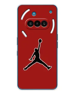 Чехол для Nothing Phone (3a) с картинкой «Jordan Red Back» Чехол для Nothing Phone (3a) с картинкой «Jordan Red Back»