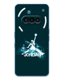 Чехол для Nothing Phone (3a) с картинкой «Jordan Blue Fire» Чехол для Nothing Phone (3a) с картинкой «Jordan Blue Fire»