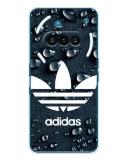 Чехол для Nothing Phone (3a) с картинкой «Adidas Trefoil Blue»