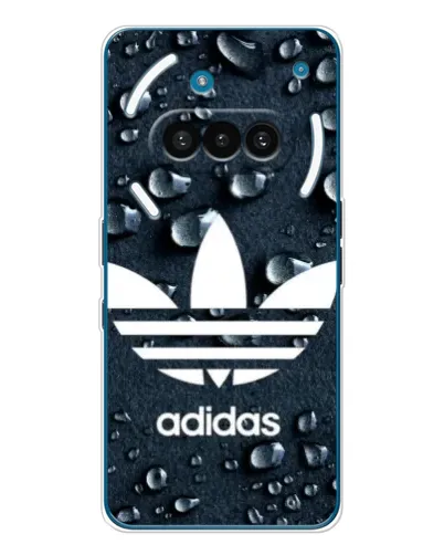 Чехол для Nothing Phone (3a) с картинкой «Adidas Trefoil Blue»