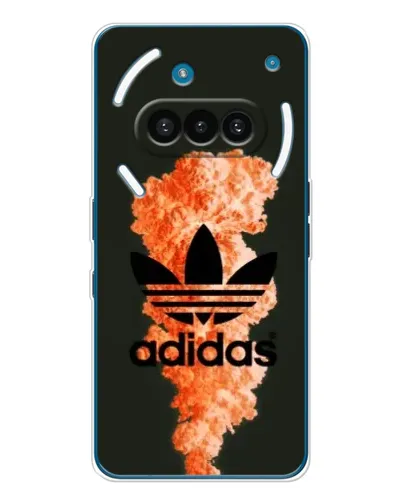 Чехол для Nothing Phone (3a) с картинкой «Оранжевый дым Adidas»