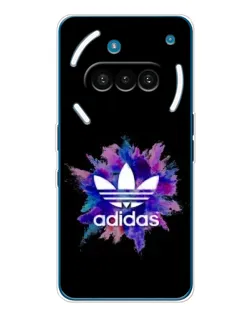 Чехол для Nothing Phone (3a) с картинкой «Взрыв красок Adidas»