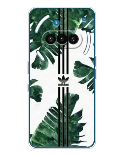 Чехол для Nothing Phone (3a) с картинкой «Пальмовые листья адидас»