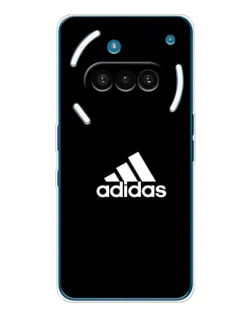 Чехол для Nothing Phone (3a) с картинкой «Черная классика Adidas»