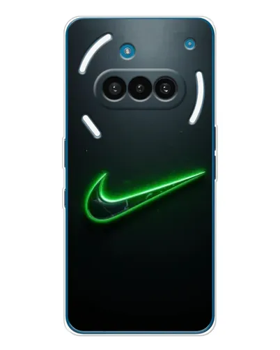 Чехол для Nothing Phone (3a) с картинкой «Неоновый контур Nike»