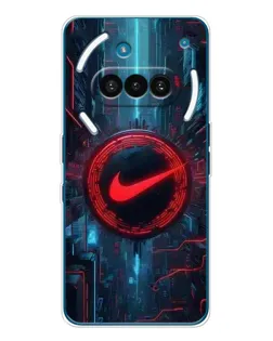 Чехол для Nothing Phone (3a) с картинкой «Техногенный стиль Nike» Чехол для Nothing Phone (3a) с картинкой «Техногенный стиль Nike»