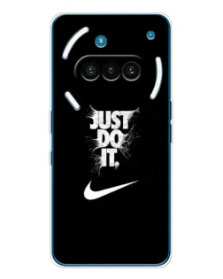 Чехол для Nothing Phone (3a) с картинкой «Текстовый принт Nike» Чехол для Nothing Phone (3a) с картинкой «Текстовый принт Nike»