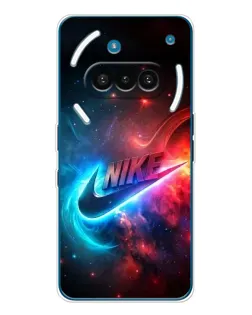 Чехол для Nothing Phone (3a) с картинкой «Огненный логотип Nike» Чехол для Nothing Phone (3a) с картинкой «Огненный логотип Nike»
