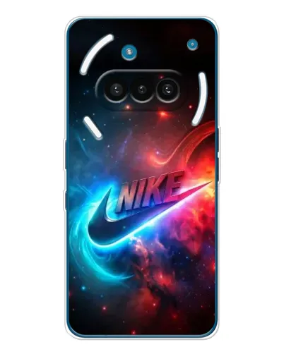 Чехол для Nothing Phone (3a) с картинкой «Огненный логотип Nike»