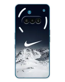 Чехол для Nothing Phone (3a) с картинкой «Nike — зимние горы» Чехол для Nothing Phone (3a) с картинкой «Nike — зимние горы»