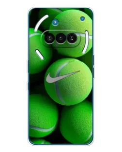 Чехол для Nothing Phone (3a) с картинкой «Теннисные мячи Найк» Чехол для Nothing Phone (3a) с картинкой «Теннисные мячи Найк»