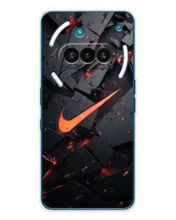 Чехол для Nothing Phone (3a) с картинкой «Nike — эффект разломов» Чехол для Nothing Phone (3a) с картинкой «Nike — эффект разломов»