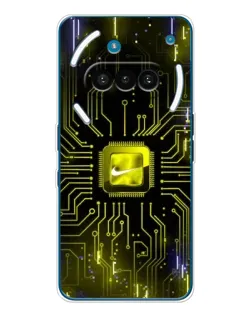 Чехол для Nothing Phone (3a) с картинкой «Nike — золотая искра» Чехол для Nothing Phone (3a) с картинкой «Nike — золотая искра»