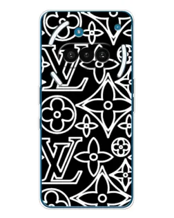 Чехол для Nothing Phone (3a) с картинкой «Черно-белый узор LV»