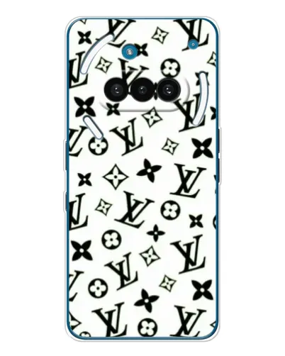 Чехол для Nothing Phone (3a) с картинкой «Монохромный хаос LV» Чехол для Nothing Phone (3a) с картинкой «Монохромный хаос LV»