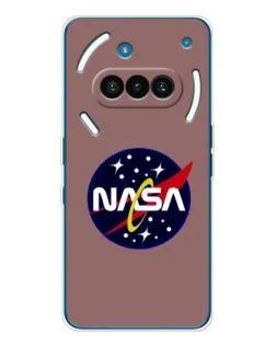 Чехол для Nothing Phone (3a) с картинкой «NASA — ретро космос» Чехол для Nothing Phone (3a) с картинкой «NASA — ретро космос»