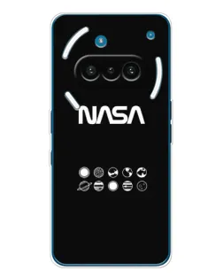 Чехол для Nothing Phone (3a) с картинкой «NASA — технический принт» Чехол для Nothing Phone (3a) с картинкой «NASA — технический принт»