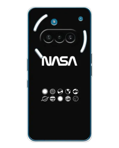 Чехол для Nothing Phone (3a) с картинкой «NASA — технический принт» Чехол для Nothing Phone (3a) с картинкой «NASA — технический принт»