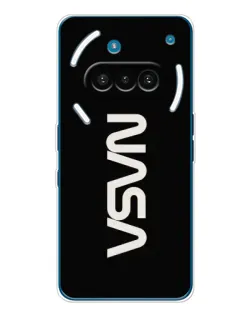 Чехол для Nothing Phone (3a) с картинкой «NASA — вертикальный логотип» Чехол для Nothing Phone (3a) с картинкой «NASA — вертикальный логотип»