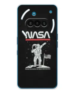 Чехол для Nothing Phone (3a) с картинкой «NASA — шагаем по Луне» Чехол для Nothing Phone (3a) с картинкой «NASA — шагаем по Луне»