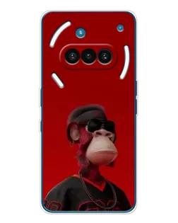 Чохол для Nothing Phone (3a) з картинкою «Bored Ape в червоному»