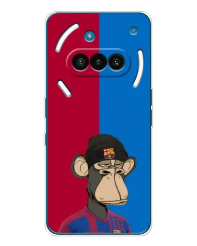 Чехол для Nothing Phone (3a) с картинкой «Bored Ape — фанат Барсы» Чехол для Nothing Phone (3a) с картинкой «Bored Ape — фанат Барсы»