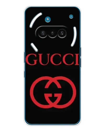 Чехол для Nothing Phone (3a) с картинкой «Gucci — красный логотип» Чехол для Nothing Phone (3a) с картинкой «Gucci — красный логотип»