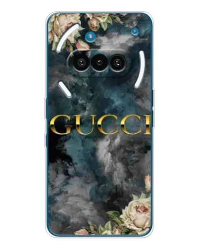 Чехол для Nothing Phone (3a) с картинкой «Абстрактные цветы Gucci» Чехол для Nothing Phone (3a) с картинкой «Абстрактные цветы Gucci»