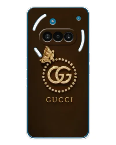 Чехол для Nothing Phone (3a) с картинкой «Gucci — золотая бабочка» Чехол для Nothing Phone (3a) с картинкой «Gucci — золотая бабочка»